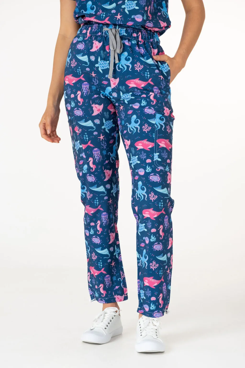 Deep Sea Delight Scrubs Set (Cotton)