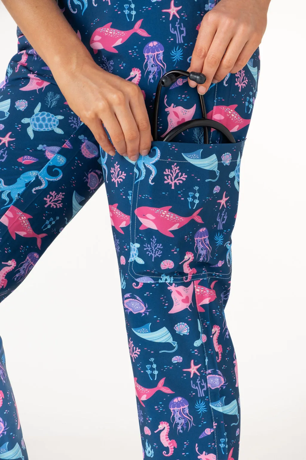 Deep Sea Delight Scrubs Set (Cotton)