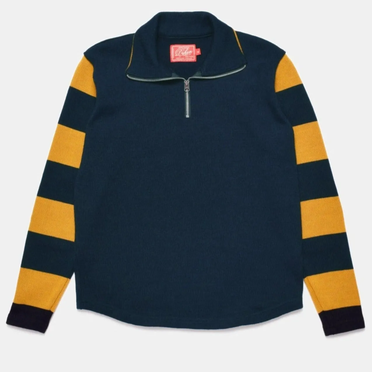 Dehen 1/4 Zip Moto Jersey - Dark Navy / Gold