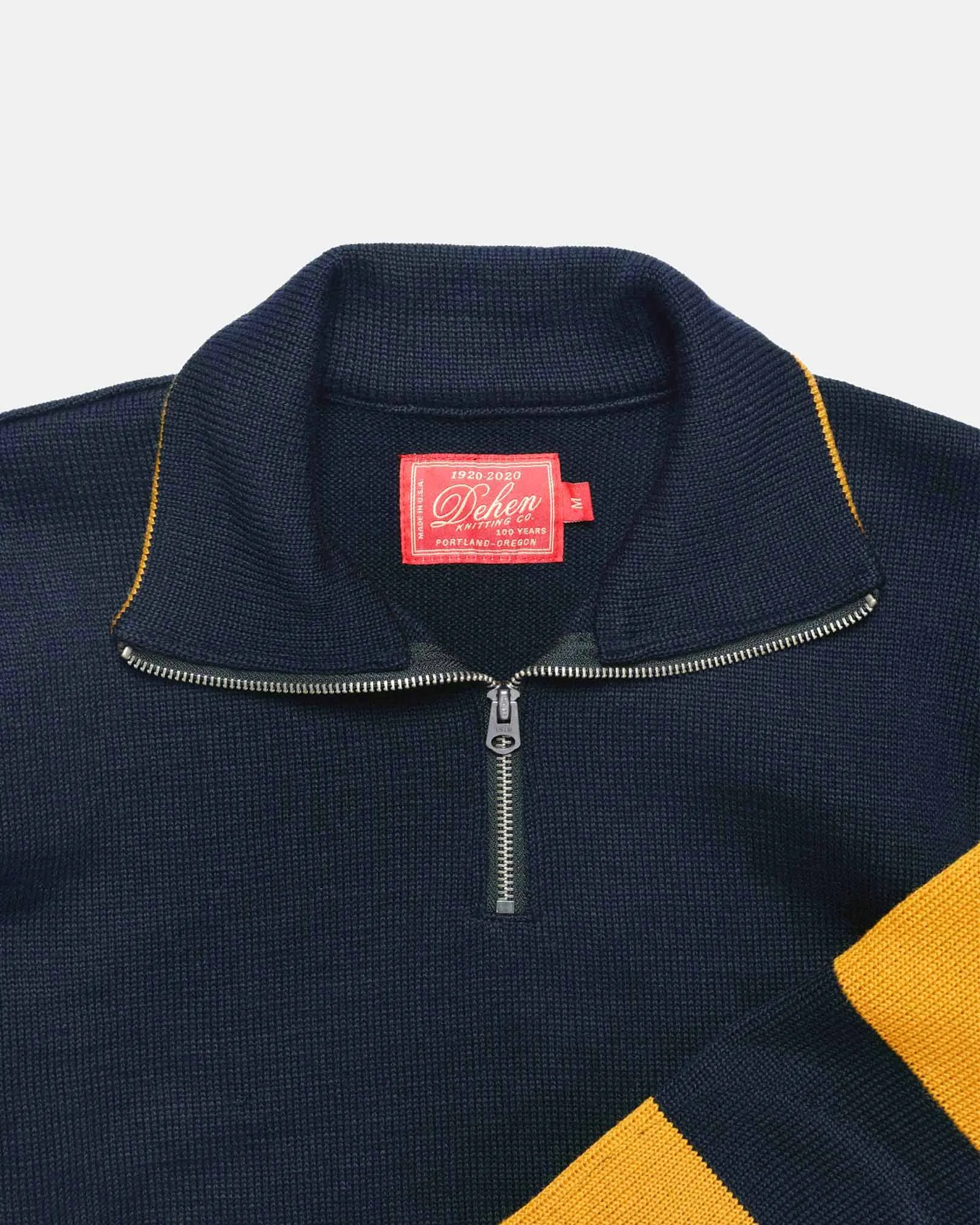 Dehen 1/4 Zip Moto Jersey - Dark Navy / Gold