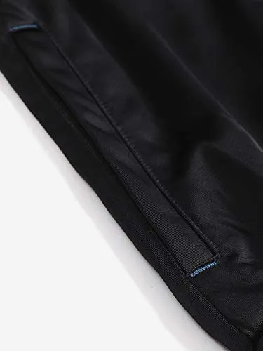 DIDA Black Polyester Athletic Gym Running Sports Tracksuit for Men
