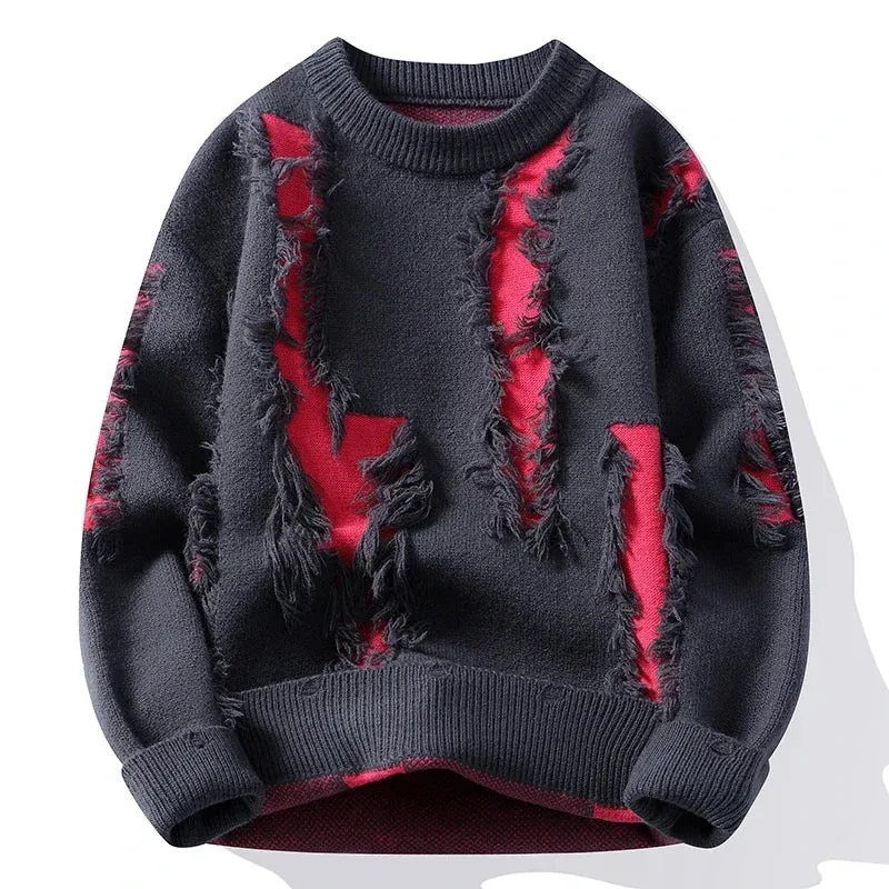Distress Mode Crew Neck Sweater