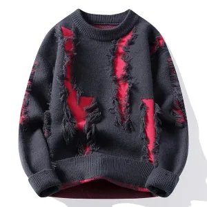 Distress Mode Crew Neck Sweater