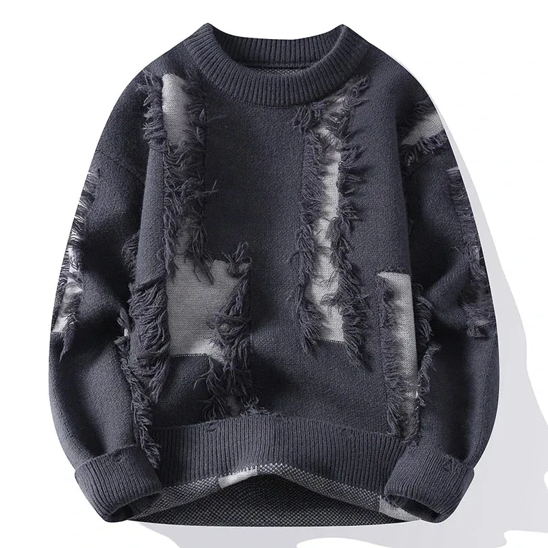 Distress Mode Crew Neck Sweater