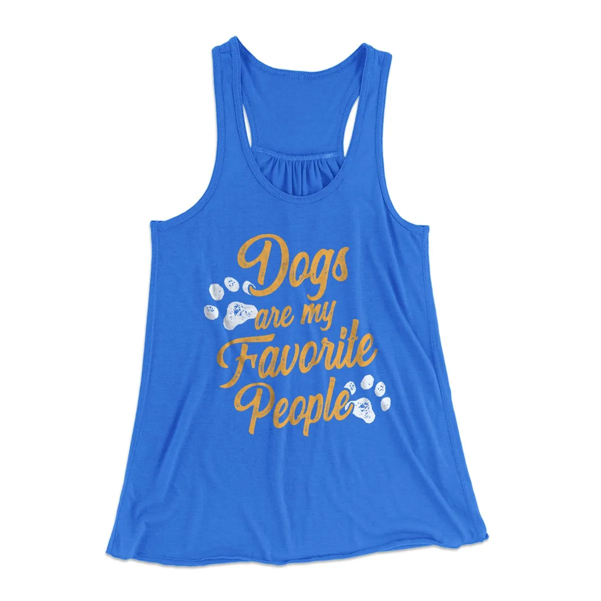 Dogs Are My Favorite People Women's Flowey Tank Top