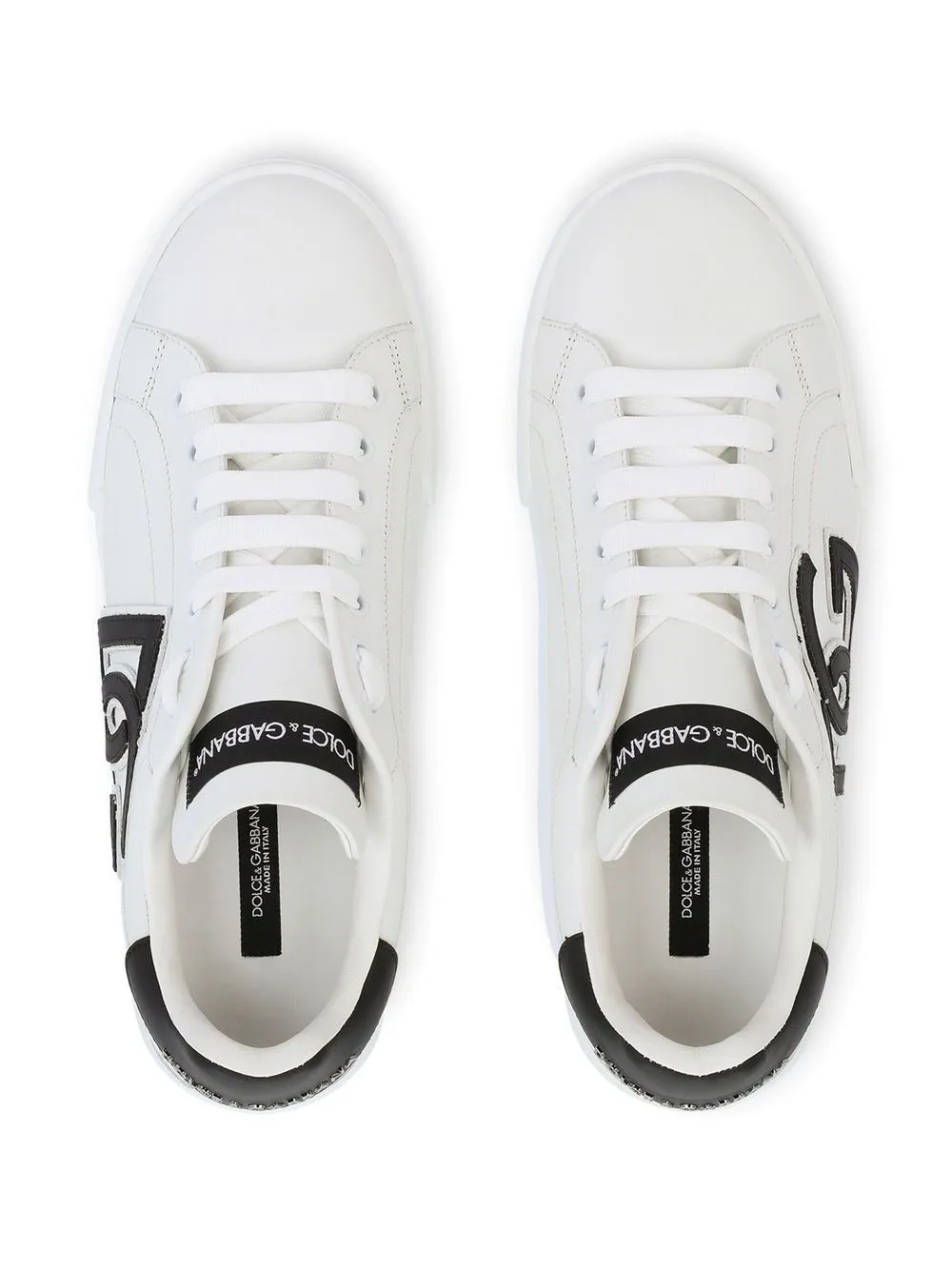 Dolce & Gabbana Calfskin Portofino Sneakers with DG logo