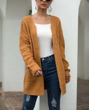 Double Pocket Twist Sweater Cardigan