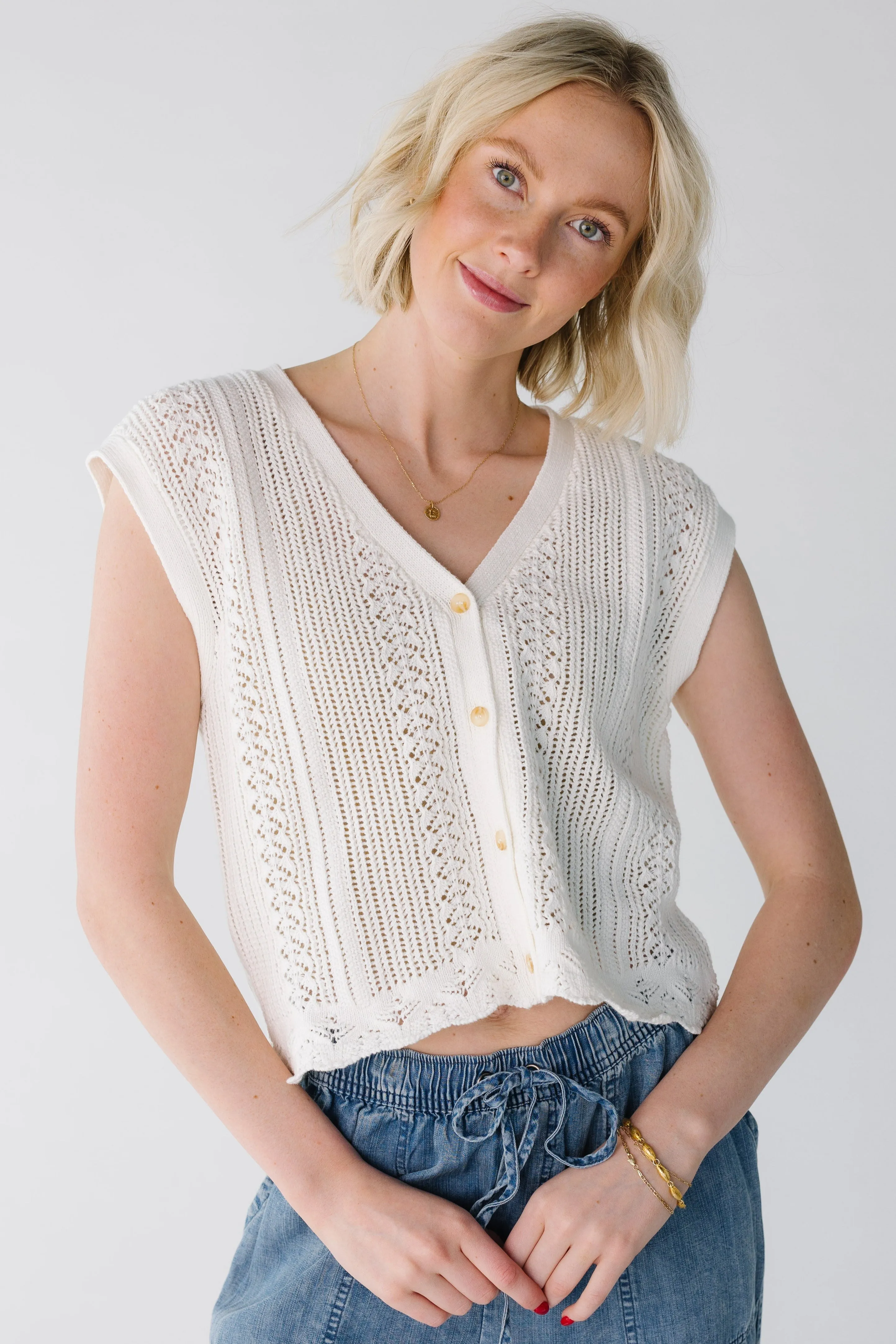 Dreamy Crochet Knit Vest
