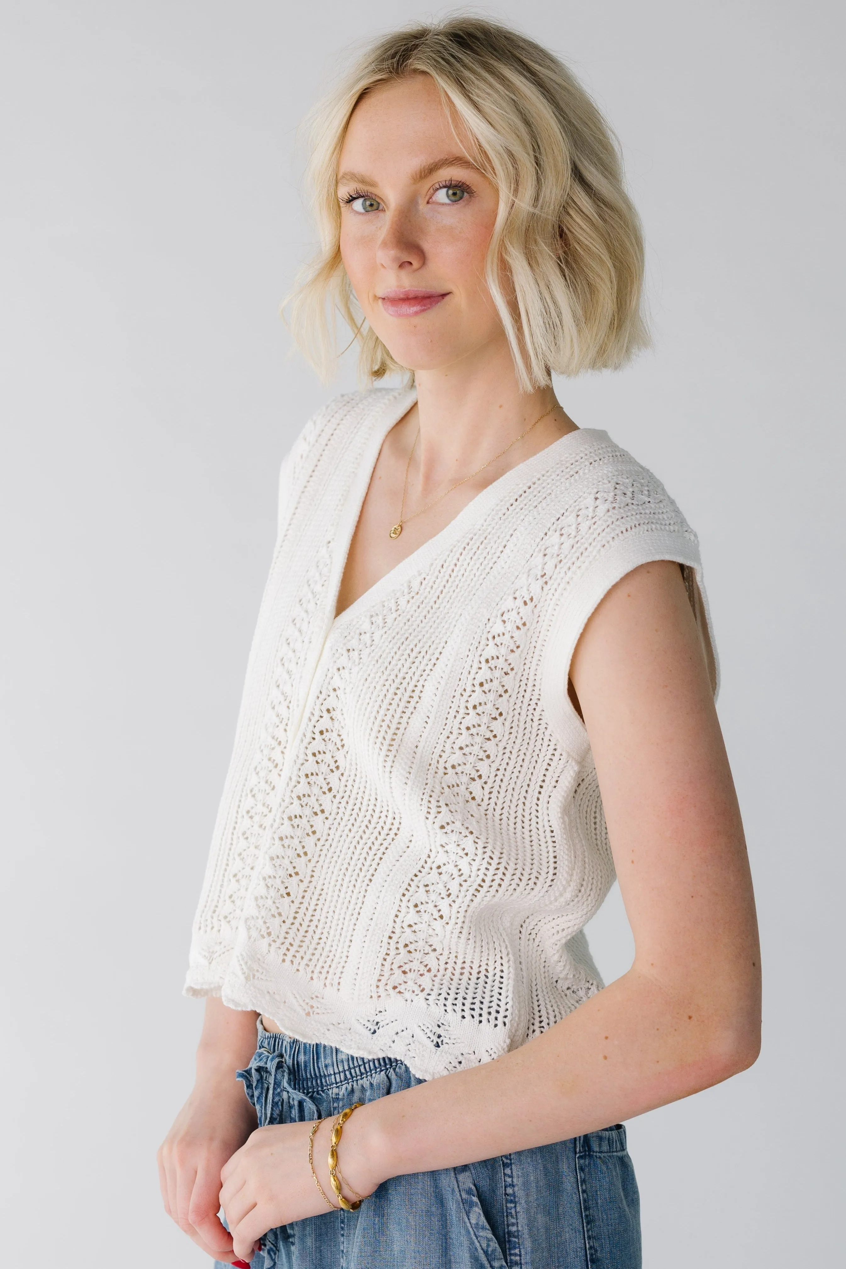 Dreamy Crochet Knit Vest