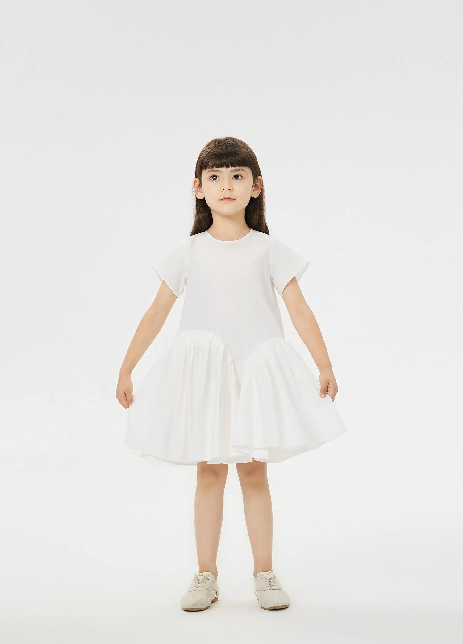 Dress / jnby by JNBY Solid A-Line Short Sleeve Dress