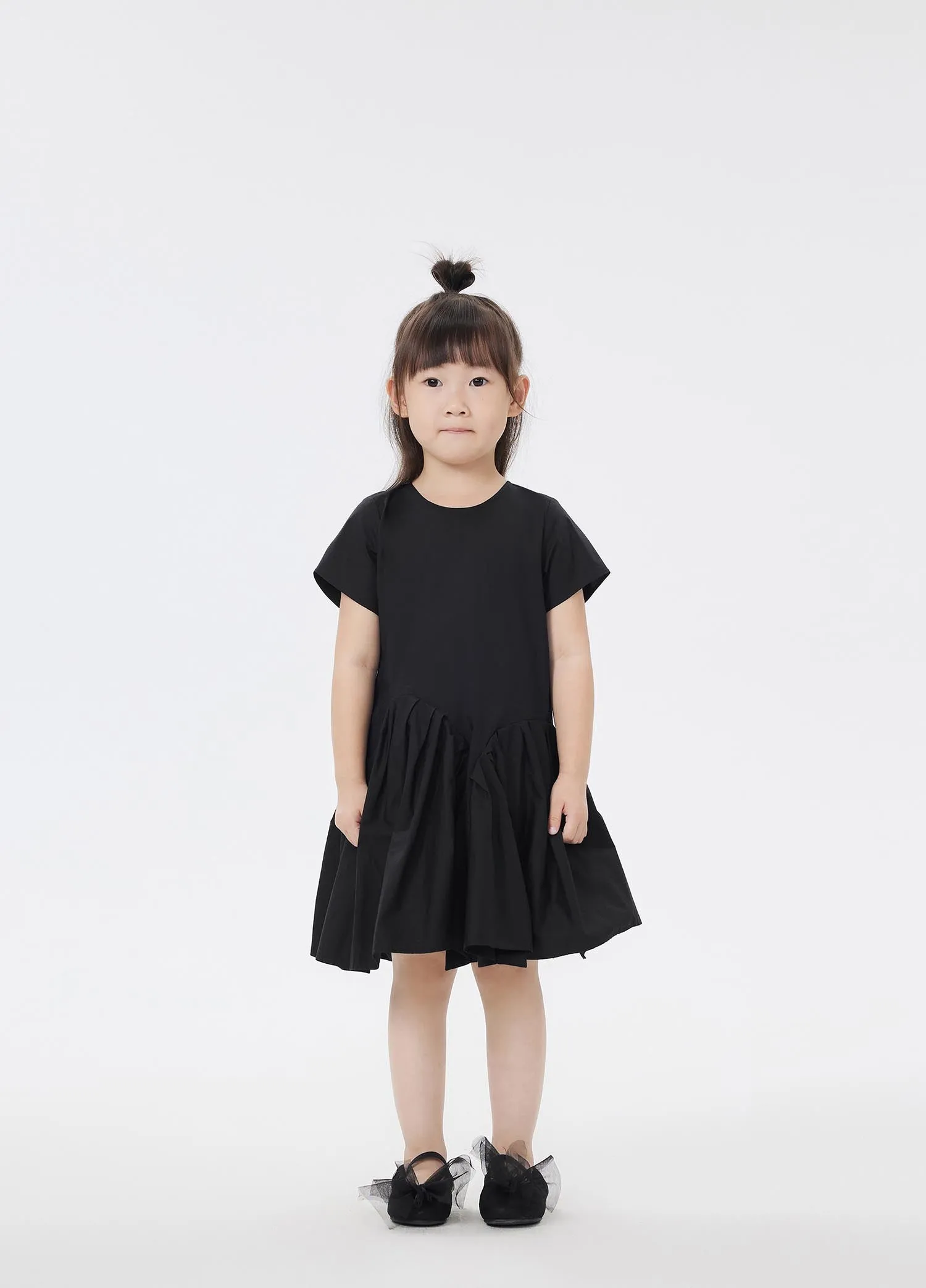 Dress / jnby by JNBY Solid A-Line Short Sleeve Dress