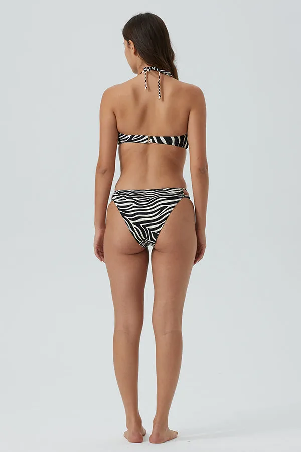 ECUPPER Halter Bikini Set Two Piece Twist Front Swimwear