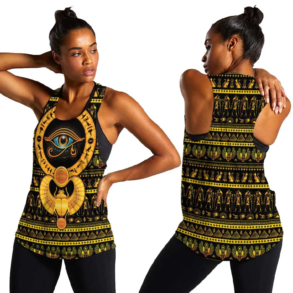 Egyptian God of The Sun Eye of Ra Women Racerback Tank LT9