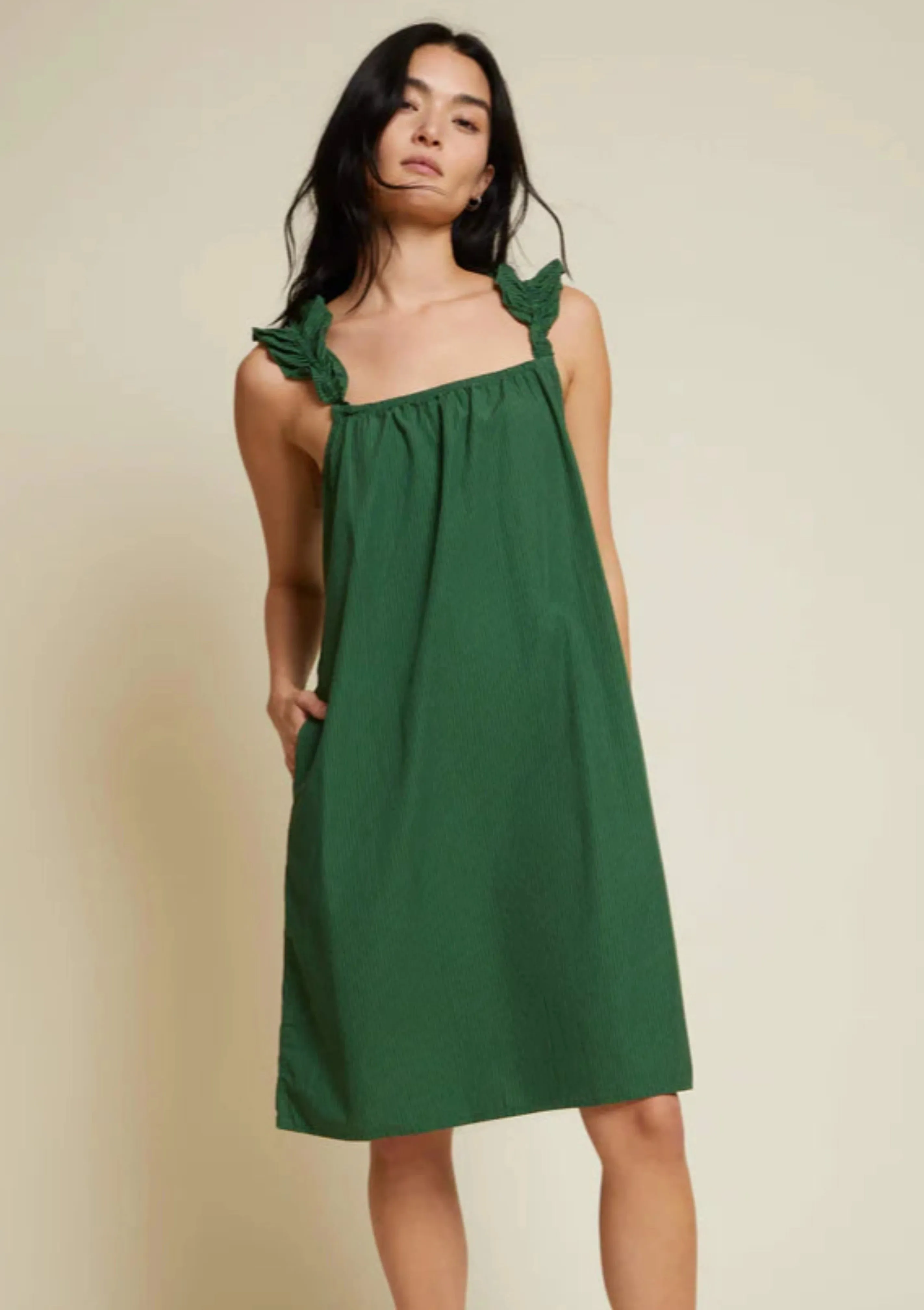 Elena Frilly Ruffle Midi