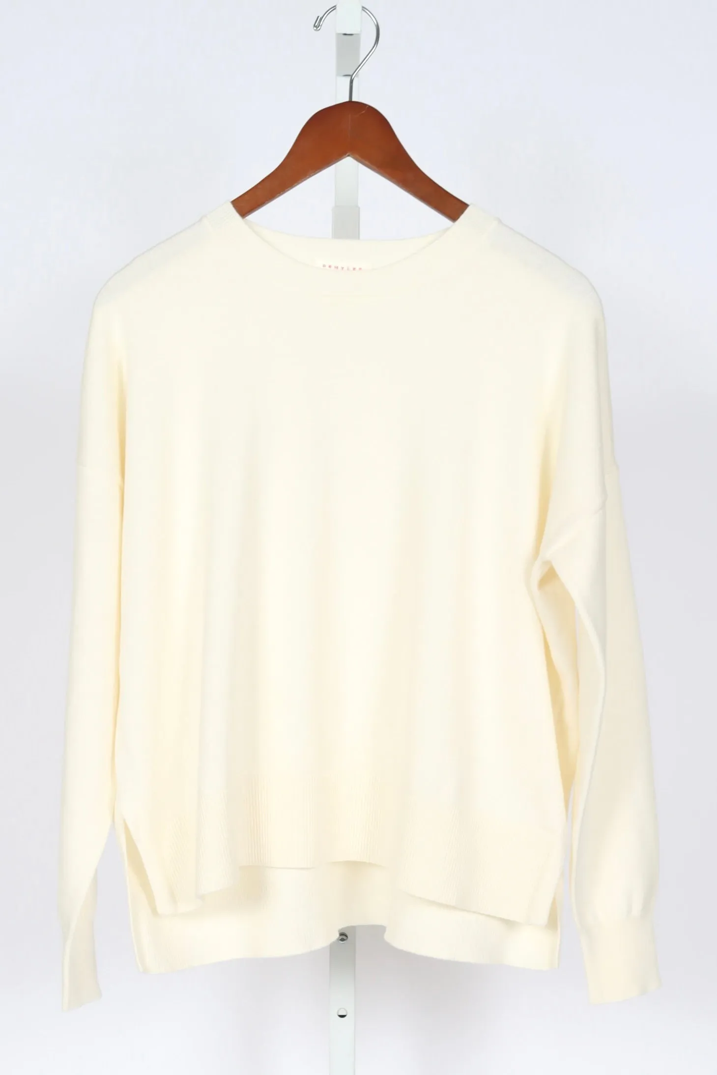 Elle Cotton/Cashmere Sweater - Off-White