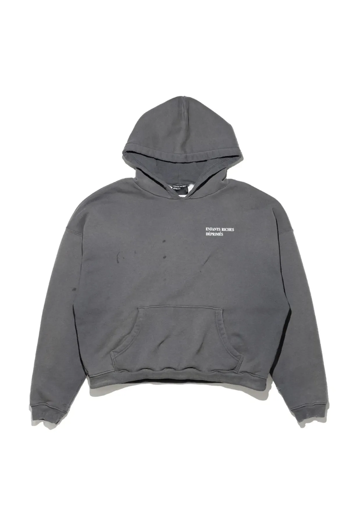 ENFANTS RICHES DÉPRIMÉS | THERMAL LINED DISTRESSED LOGO HOODIE