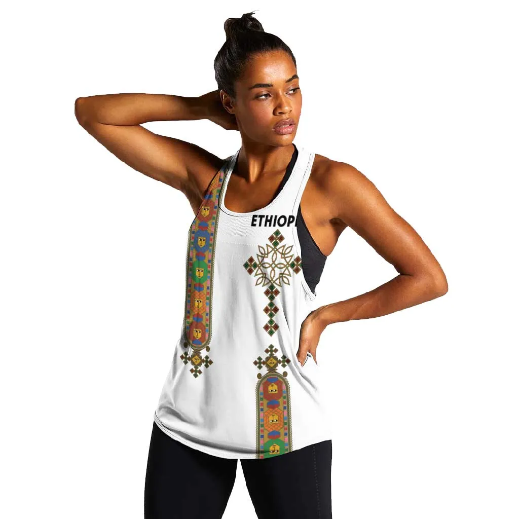 Ethiopia Saba Kemis Women Racerback Tank Lion Of Judah LT15