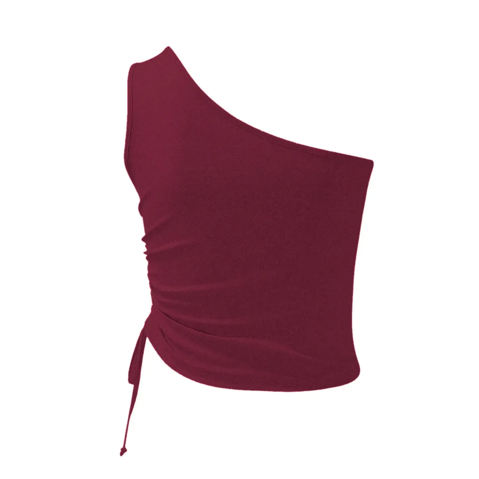 'Faer' One Shoulder Cropped Cami