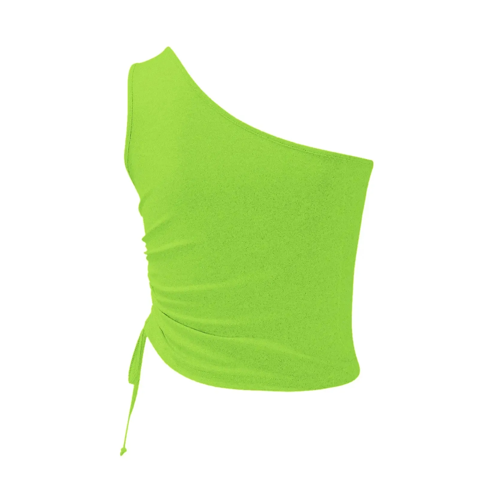 'Faer' One Shoulder Cropped Cami