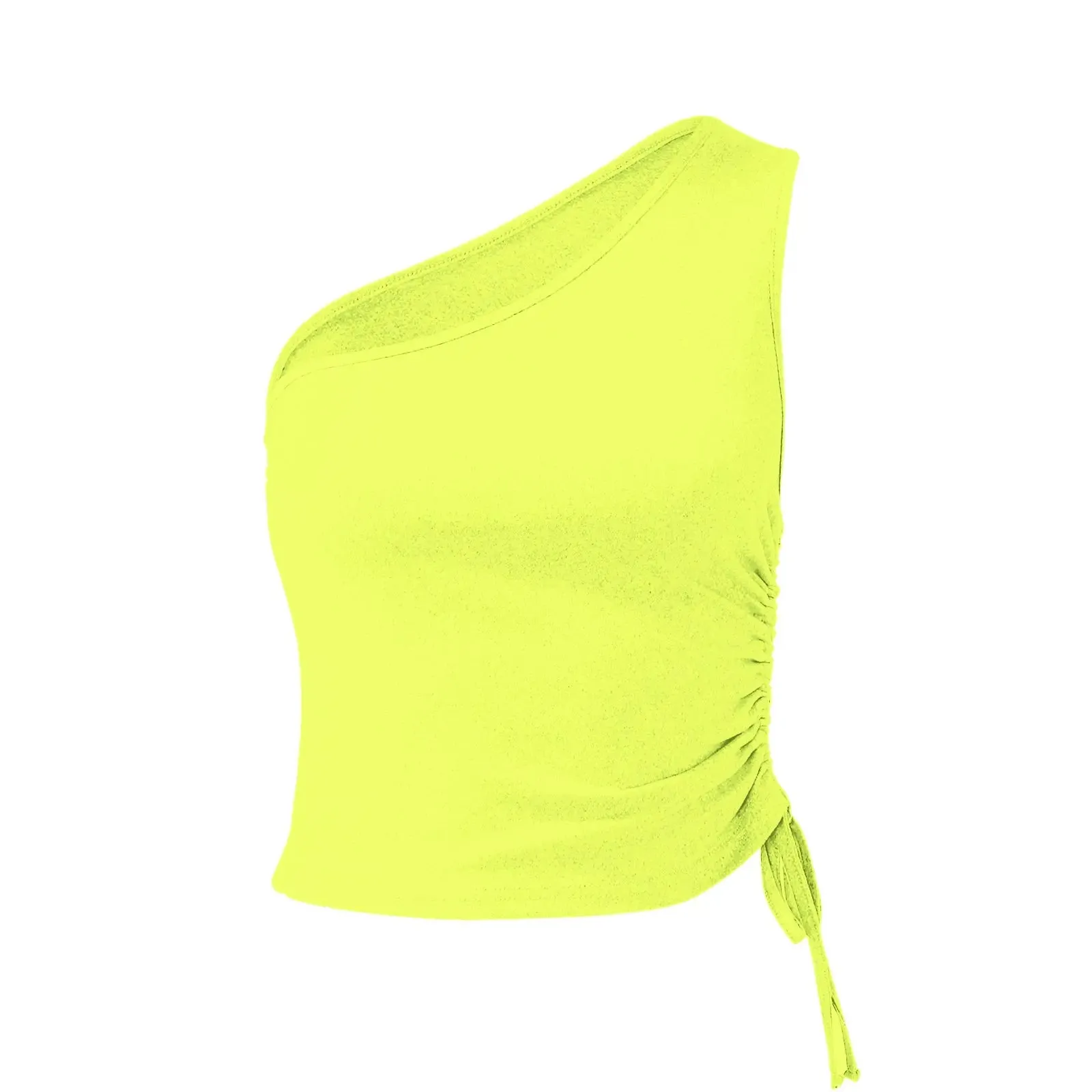 'Faer' One Shoulder Cropped Cami