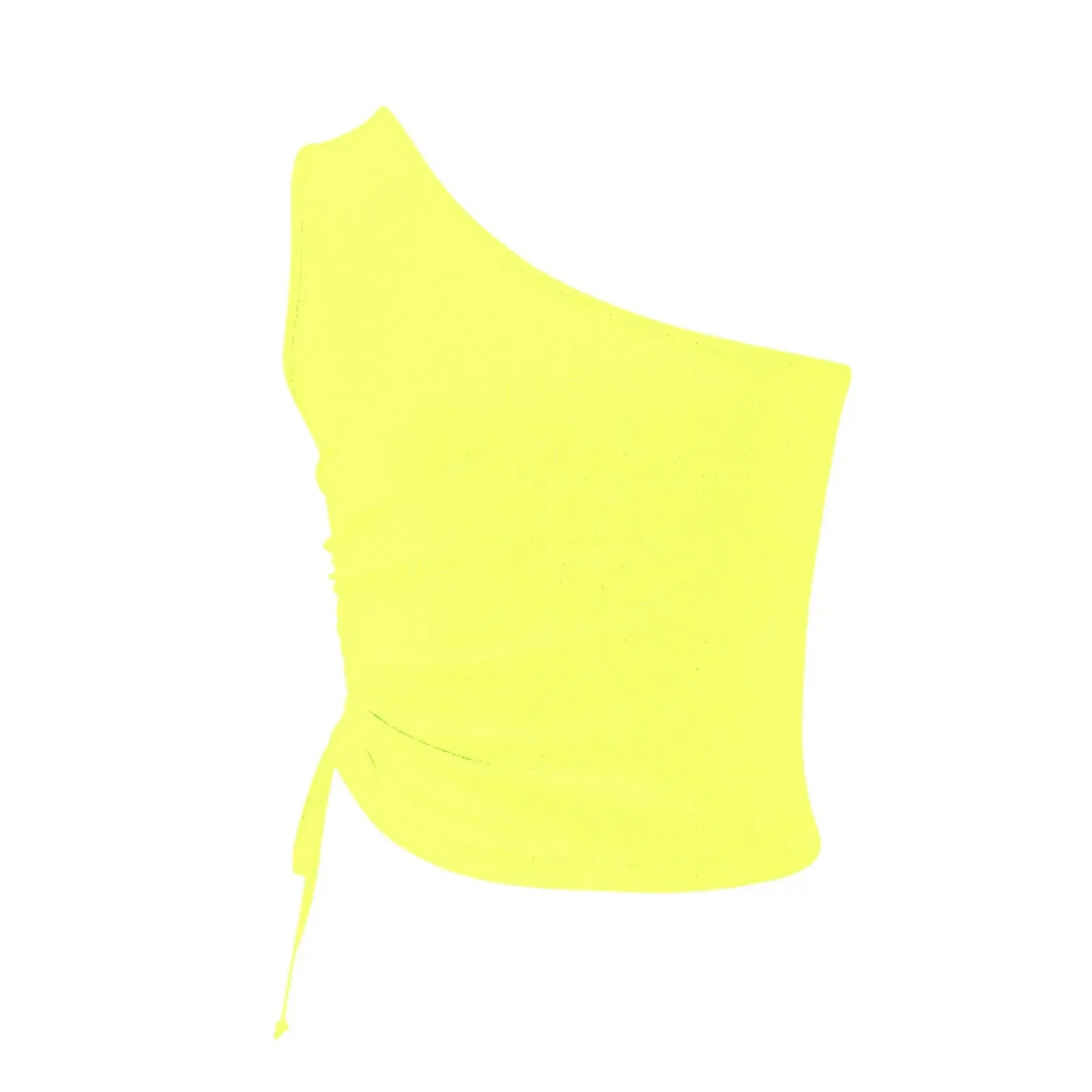 'Faer' One Shoulder Cropped Cami