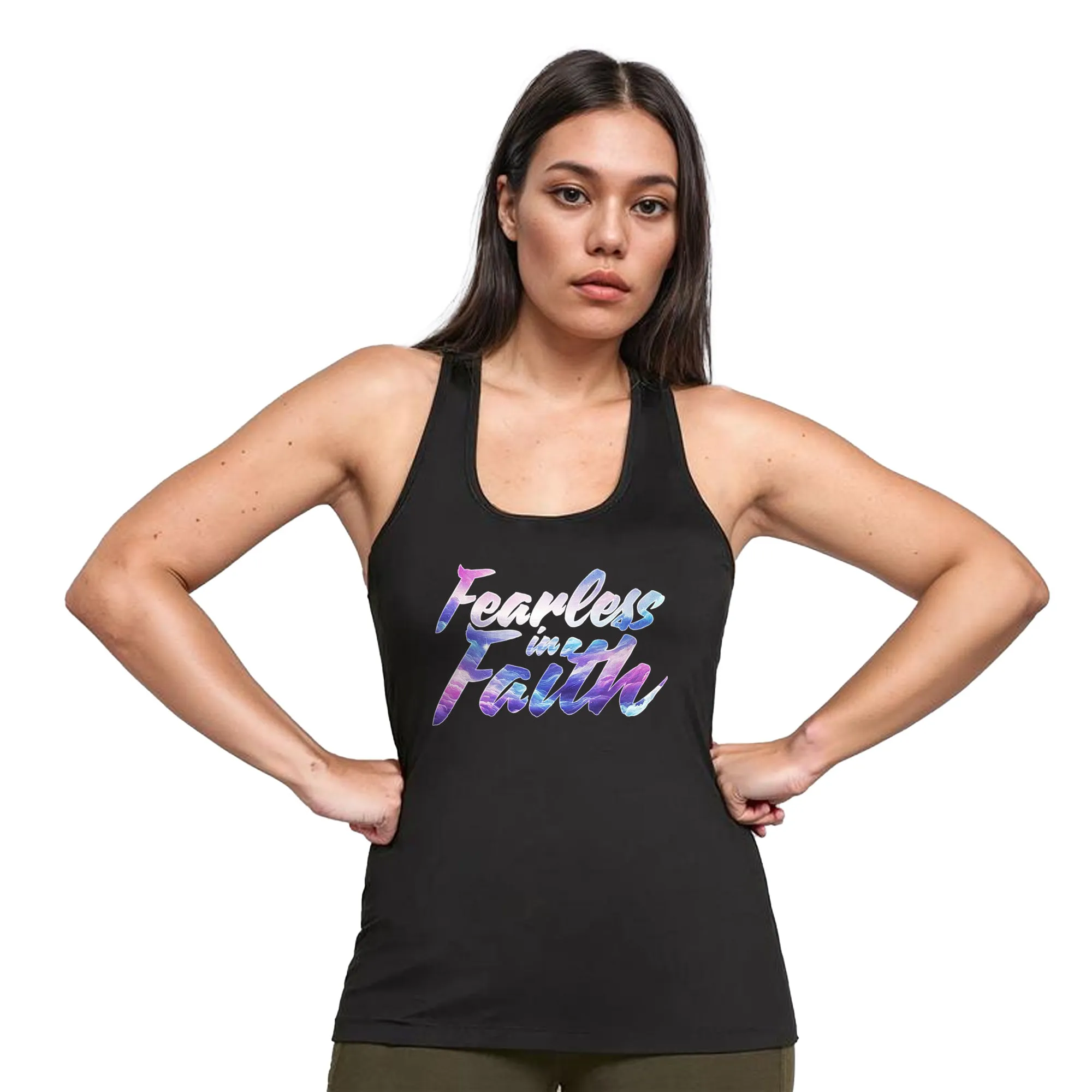 Fearless in Faith Racerback Tank Top