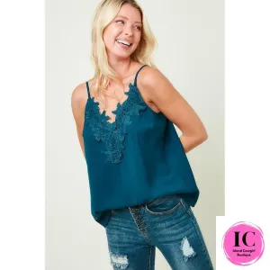 Feeling Confident Lace Tank Top