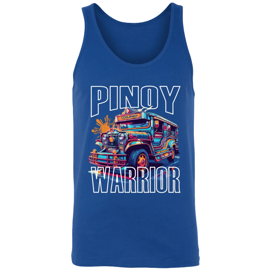 Filipino Warrior Jeepney Unisex Cotton Tank Top