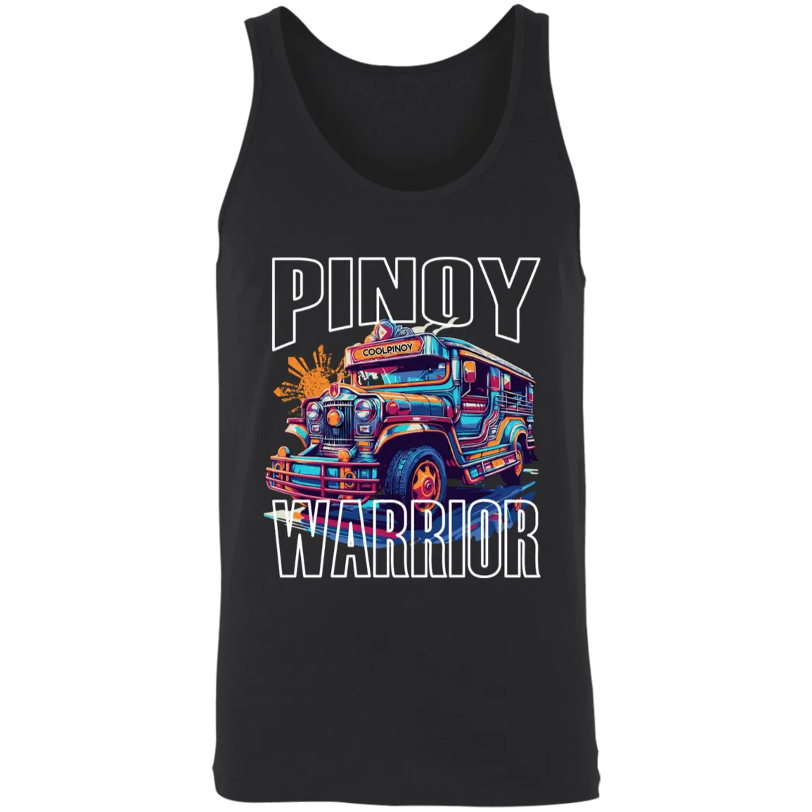 Filipino Warrior Jeepney Unisex Cotton Tank Top