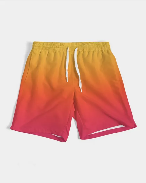 Fire Couple Swimwear Mesh Dress & Trunk Set