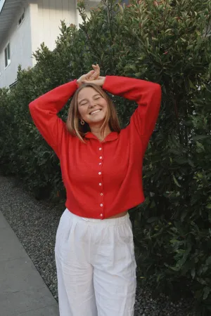 Firewood Sweater in Red