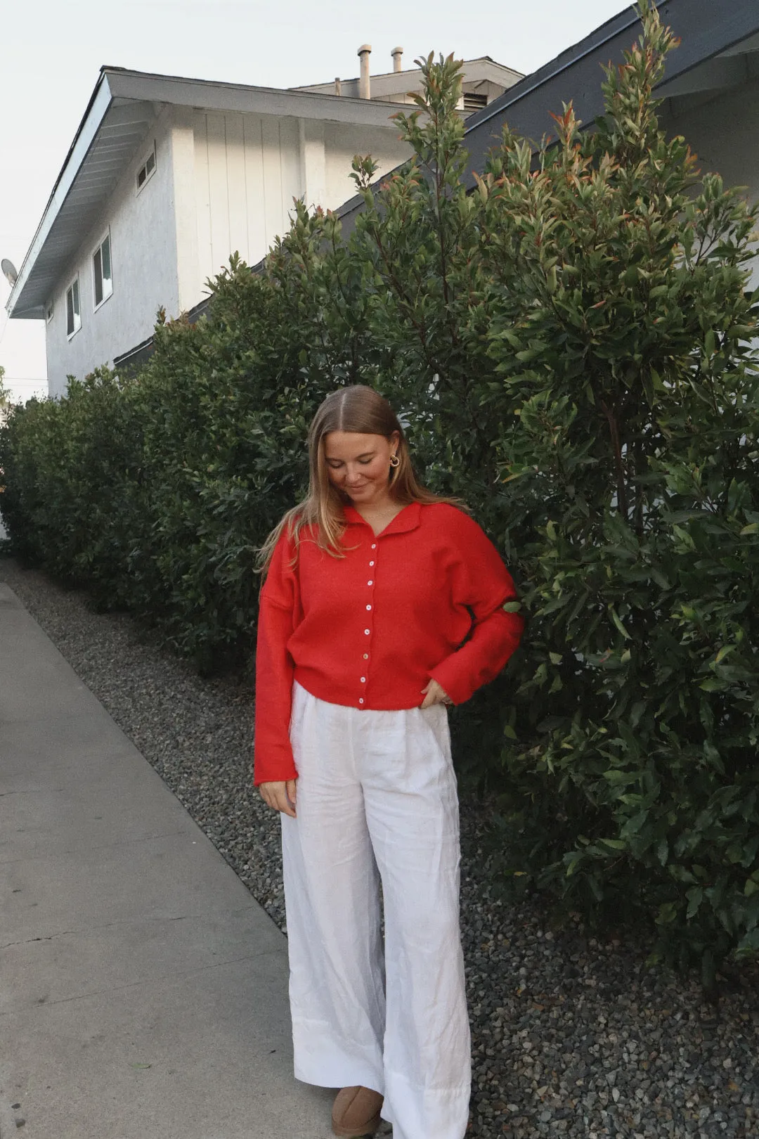 Firewood Sweater in Red