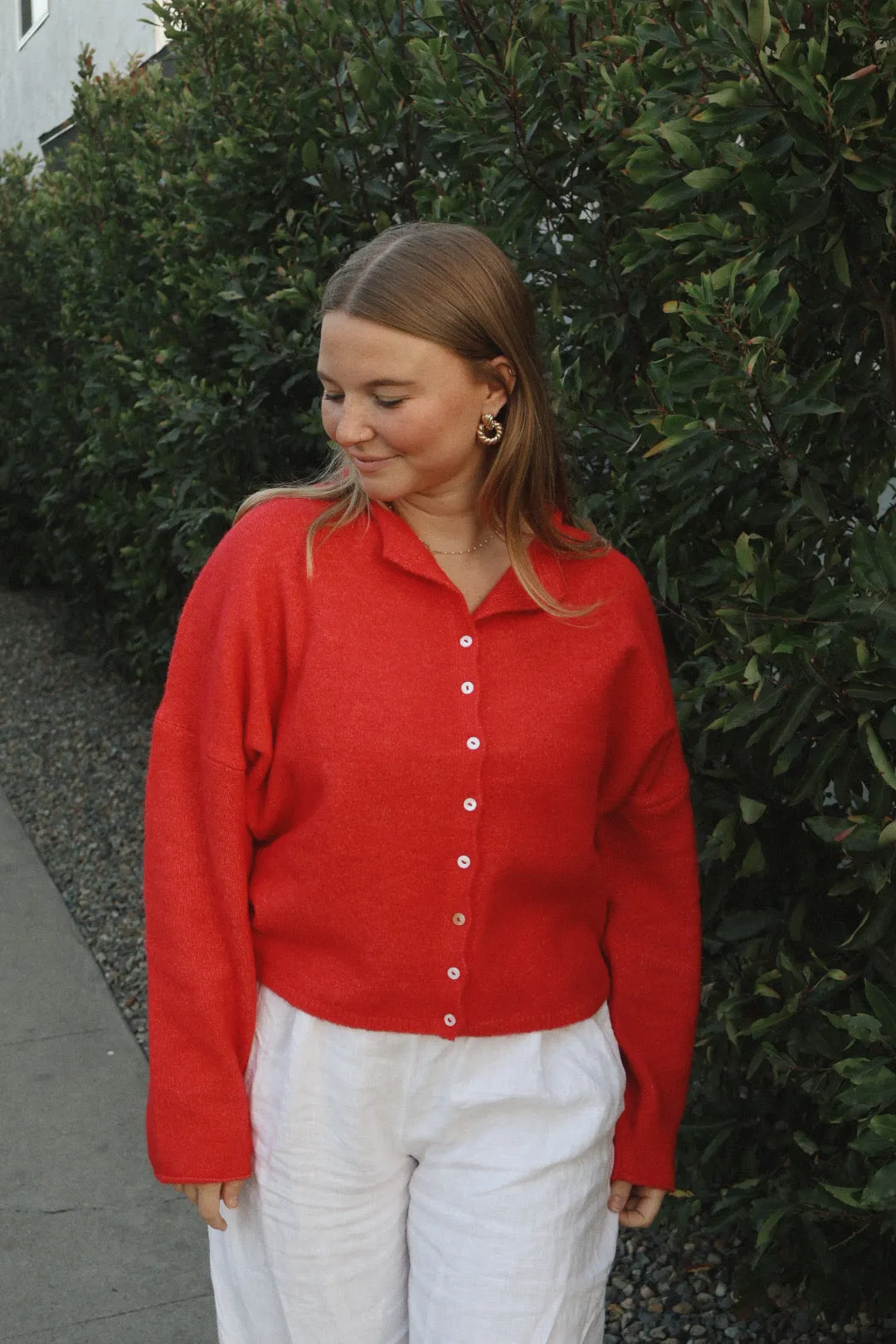 Firewood Sweater in Red