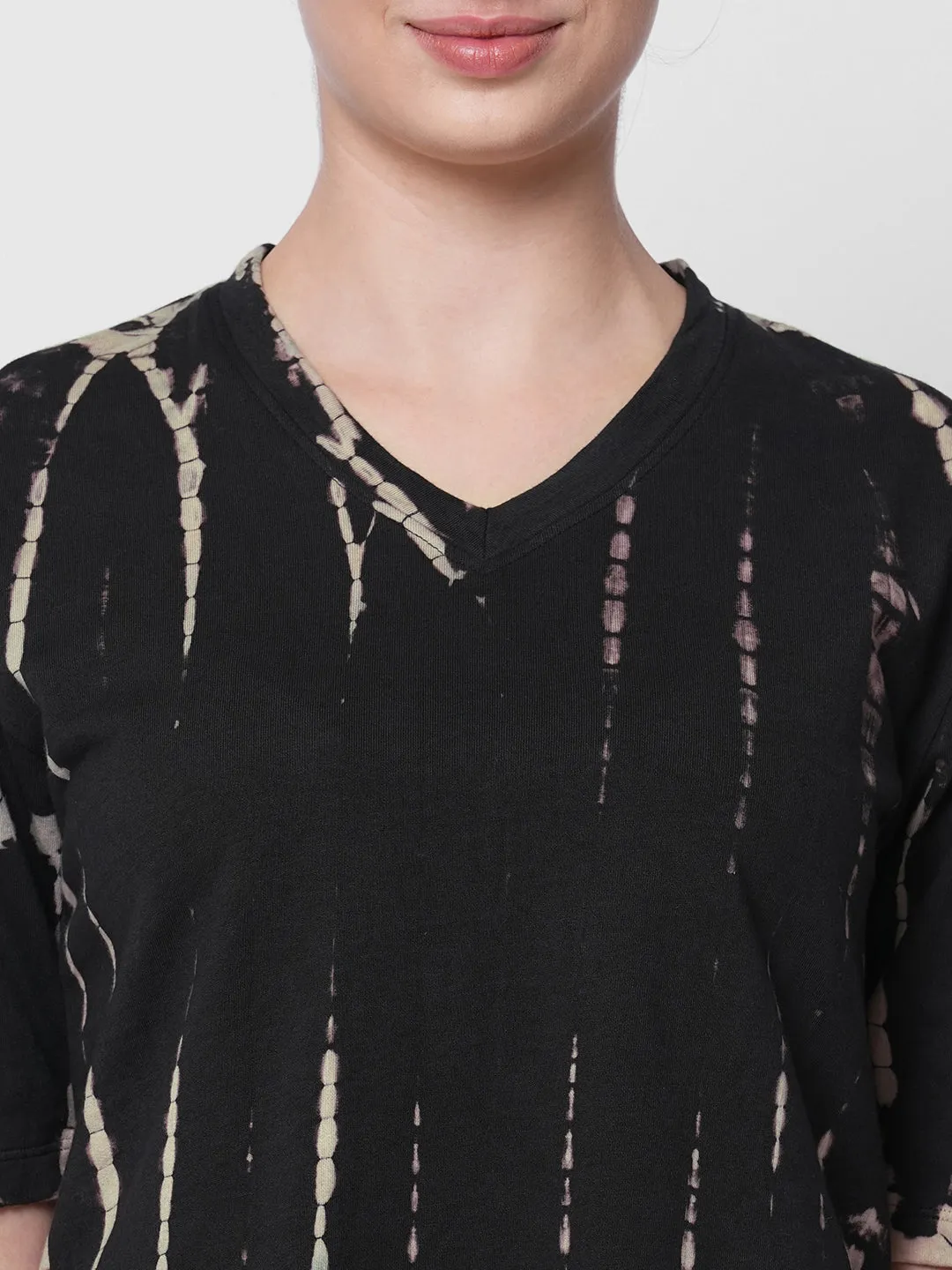 Fitkin women black tie dye tracksuit