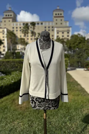Flora Fedi Latta Blue and Lurex Sweater Set