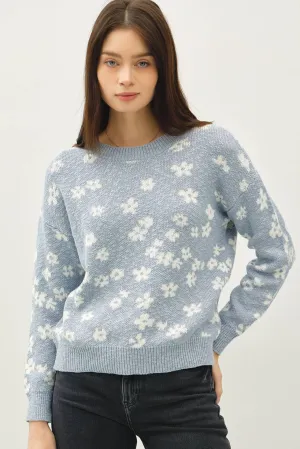 FLORAL SWEATER TOP
