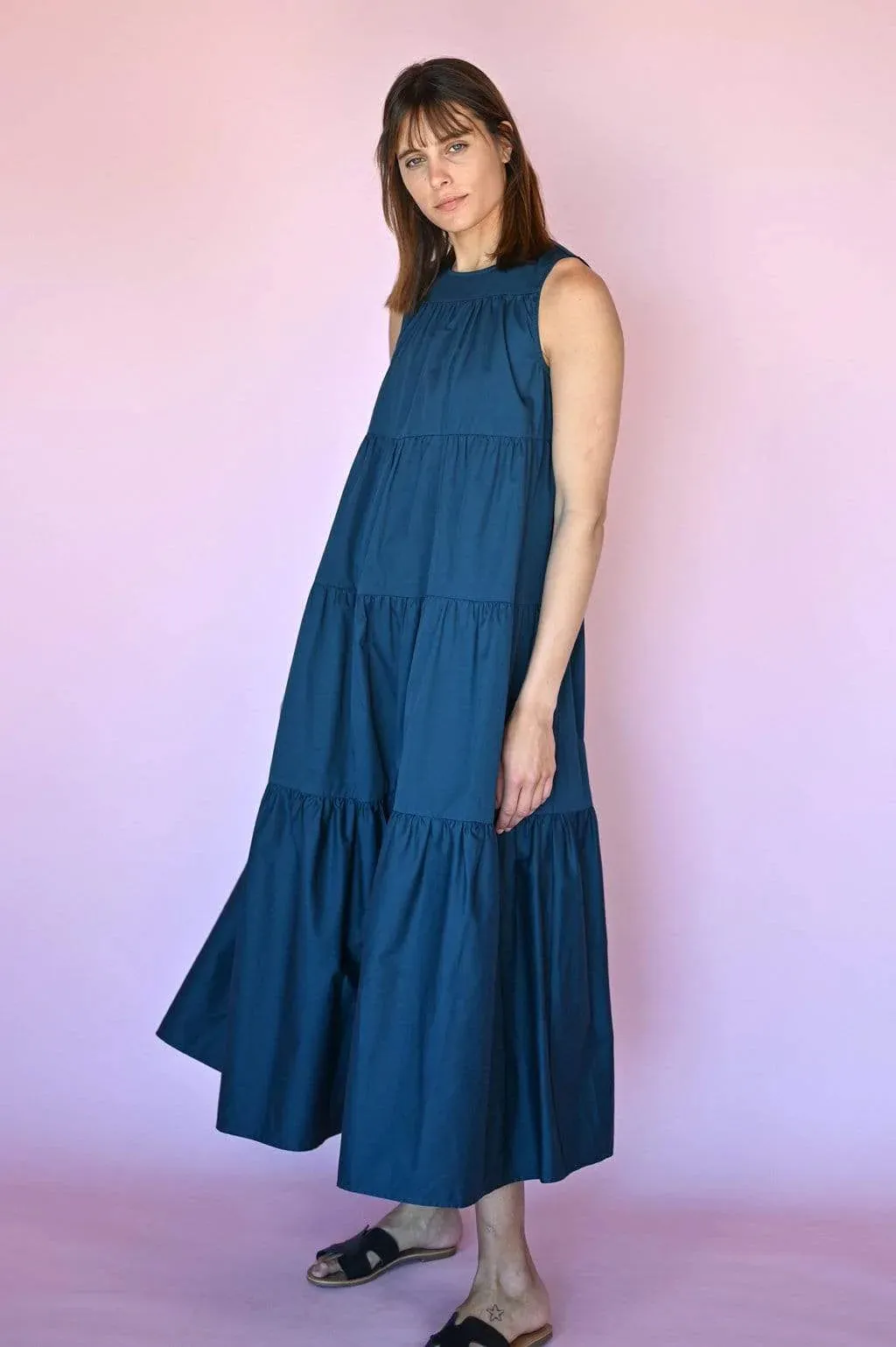 Florence 3-Tiered Dress - Teal