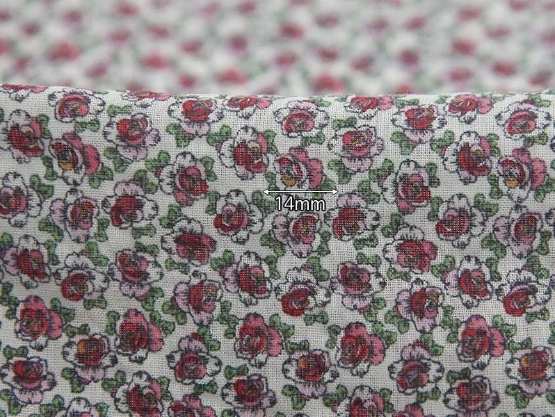 Flowers Cotton Gauze Fabric, Floral Gauze Fabric, Cotton Gauze Fabric, Single Gauze Fabric, Korean Fabric, Rose Gauze - By the Yard /42928