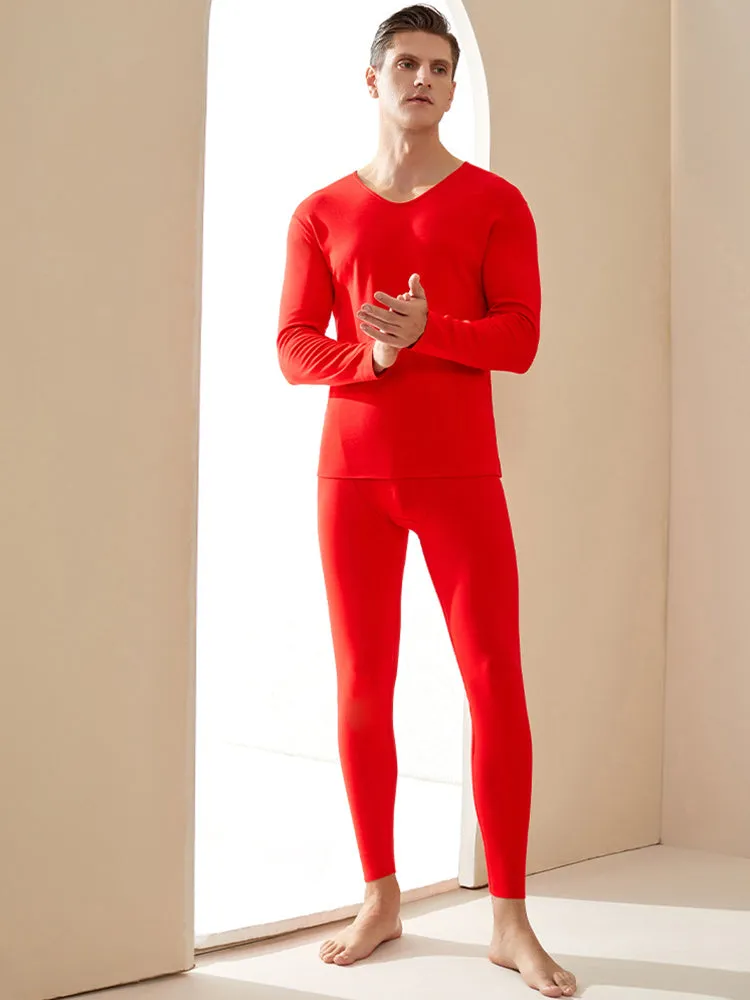 Fluffy Cotton Seamless Thermal Sets for Men