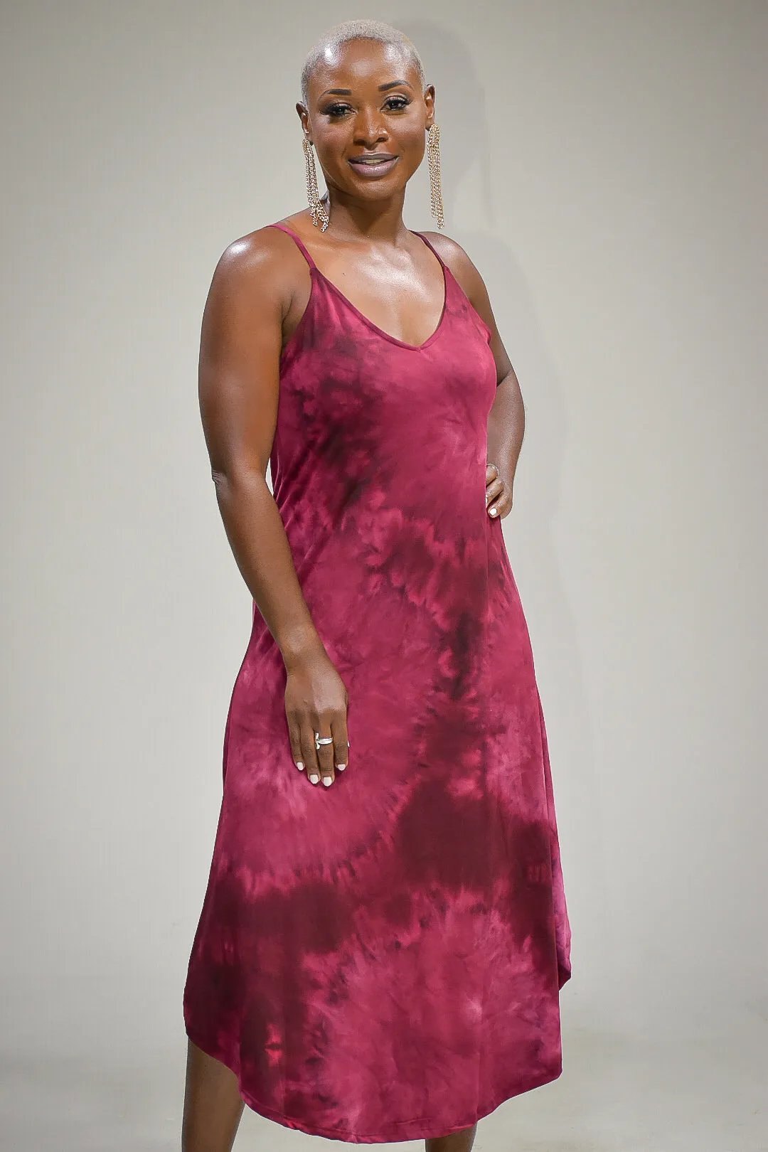 Foxyy  Dress- Burgundy