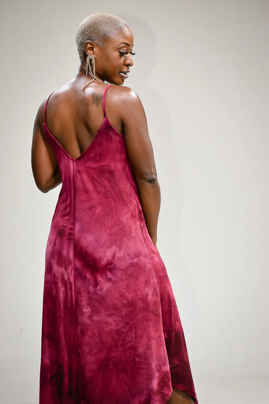 Foxyy  Dress- Burgundy