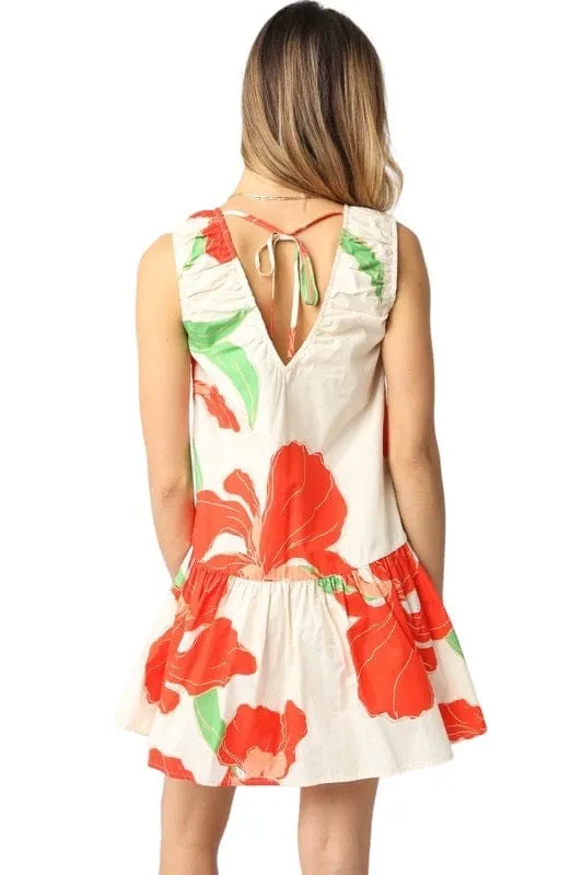 Frankie floral poplin dress