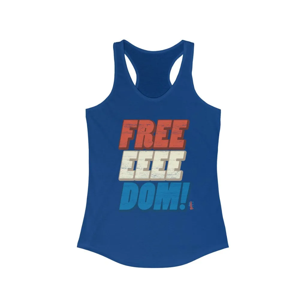 FREEEEEEDOM! - Womens Racerback Tank Tops