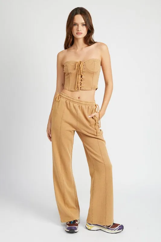French Terry Strapless Corset