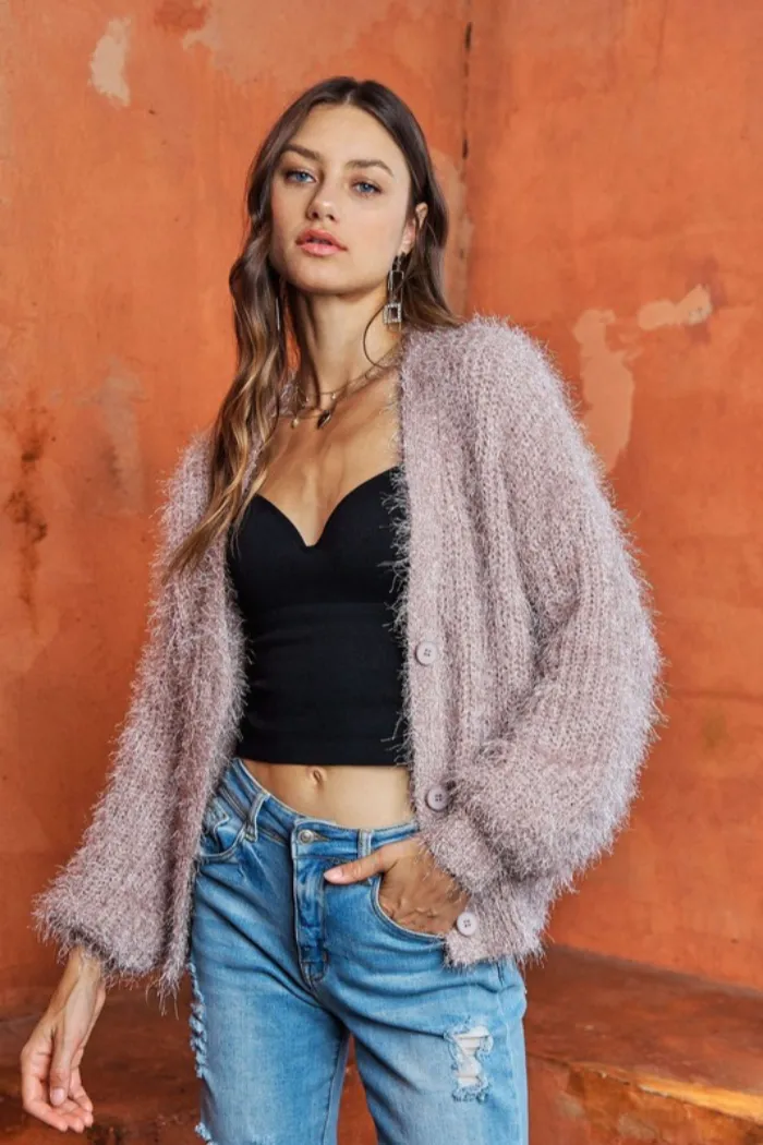 Fuzzy Cardigan