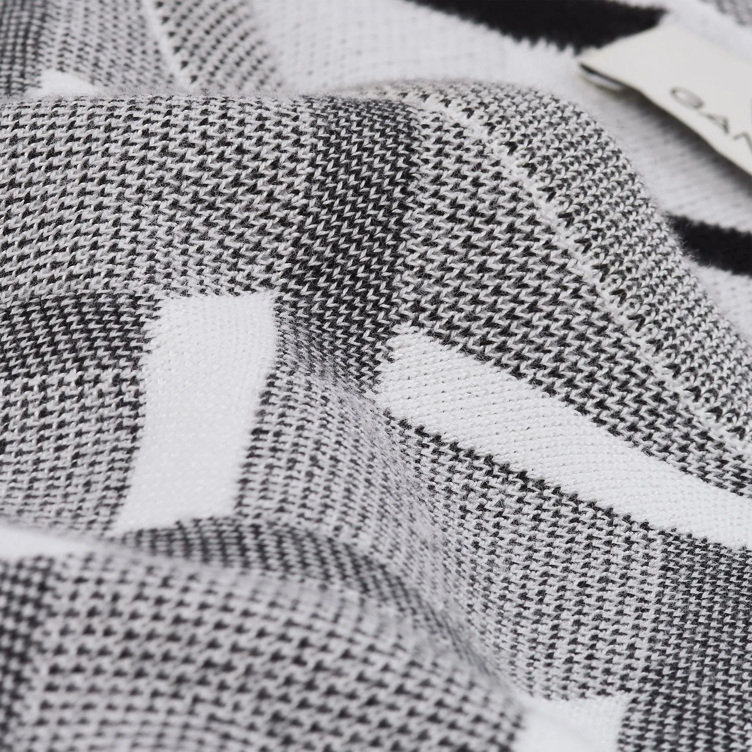 GANT Men's Graphite Melange Jacquard Cable Crew 89027 Size M $185 NWT