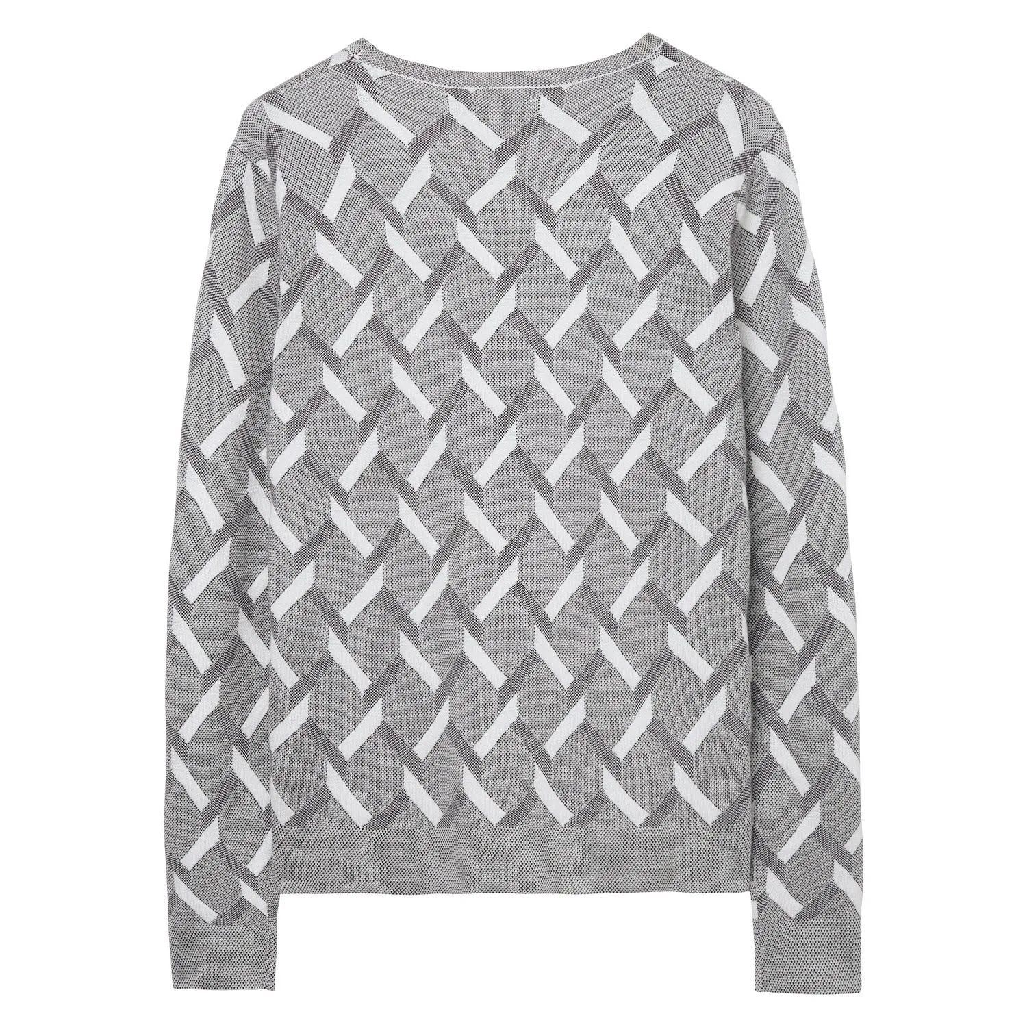 GANT Men's Graphite Melange Jacquard Cable Crew 89027 Size M $185 NWT