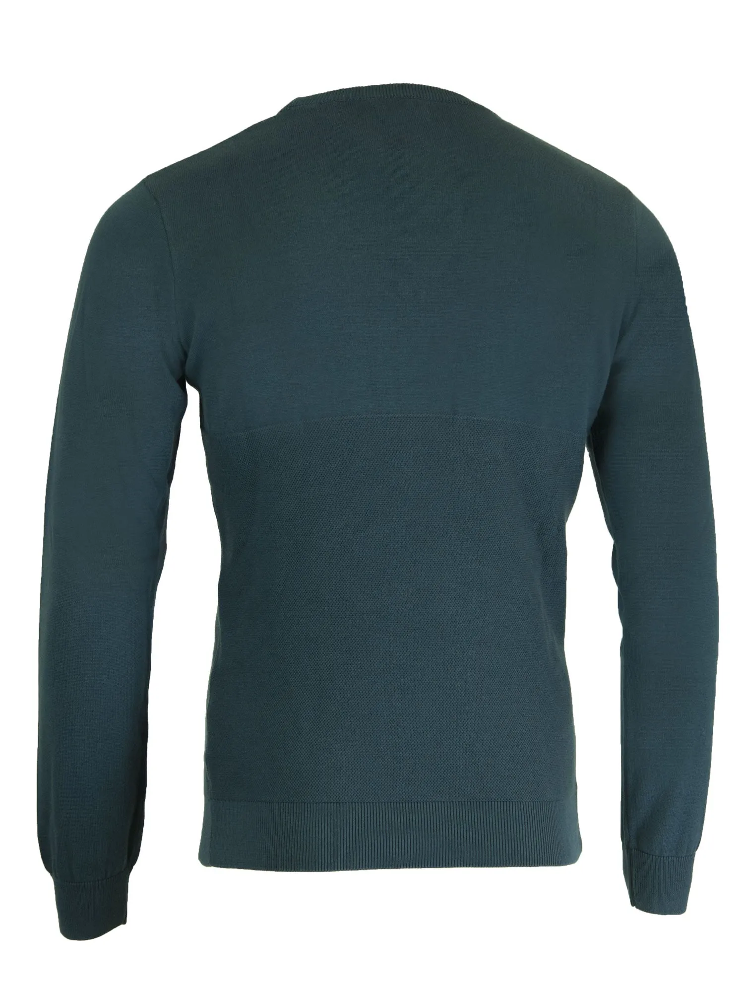 GANT Men's Ink Blue O1 Gant Logo Texture Crew 8030003 Size Medium $160 NWT