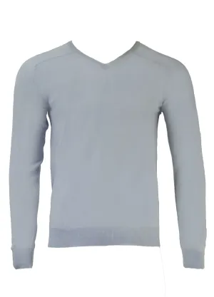 GANT Men's Light Blue Extra Fine Merino Vee 89978 Size M $155 NWT