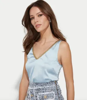 Generation Love Dallas Chain Tank French Blue